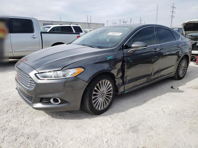 3FA6P0K96GR109404 - 2016 FORD FUSION TITANIUM GRAY photo 1