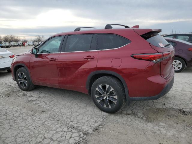 5TDHZRBH2LS512313 - 2020 TOYOTA HIGHLANDER XLE MAROON photo 2