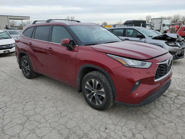 5TDHZRBH2LS512313 - 2020 TOYOTA HIGHLANDER XLE MAROON photo 4