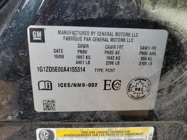 1G1ZD5E00A4155314 - 2010 CHEVROLET MALIBU 2LT BLACK photo 13