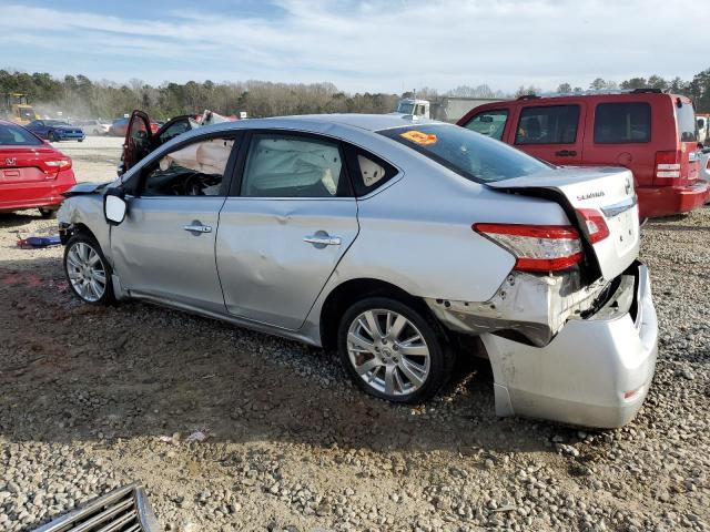 3N1AB7APXEY331302 - 2014 NISSAN SENTRA S SILVER photo 2