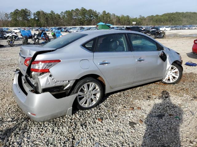 3N1AB7APXEY331302 - 2014 NISSAN SENTRA S SILVER photo 3