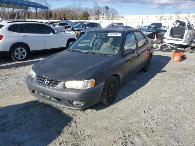 2T1BR18E12C585717 - 2002 TOYOTA COROLLA CE BLACK photo 1