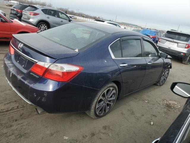 1HGCR2F50FA094385 - 2015 HONDA ACCORD SPORT BLUE photo 3