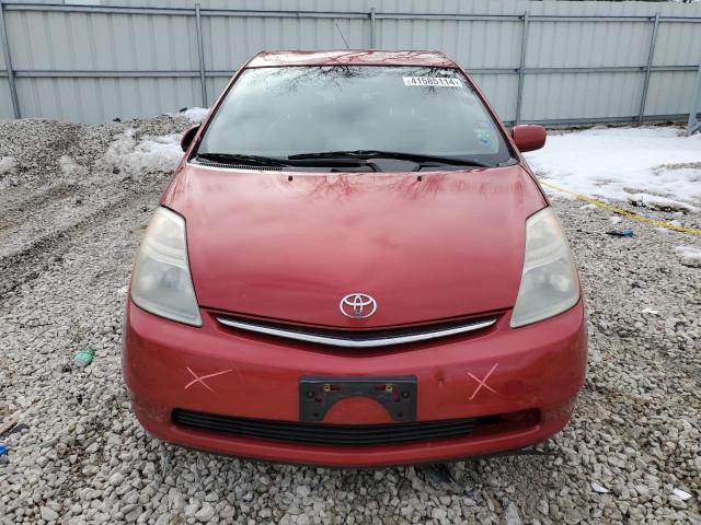 JTDKB20U387797168 - 2008 TOYOTA PRIUS RED photo 5