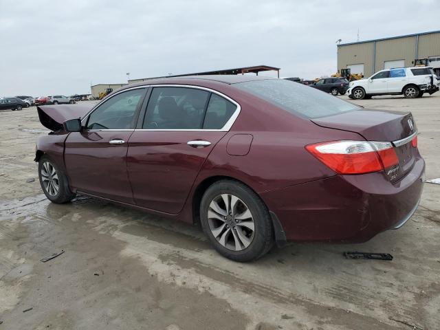 1HGCR2F32FA260811 - 2015 HONDA ACCORD LX BURGUNDY photo 2