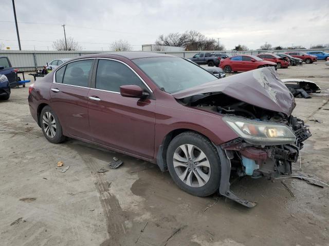 1HGCR2F32FA260811 - 2015 HONDA ACCORD LX BURGUNDY photo 4