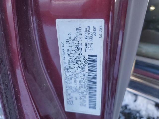 5TBBN44143S378918 - 2003 TOYOTA TUNDRA ACCESS CAB SR5 RED photo 12