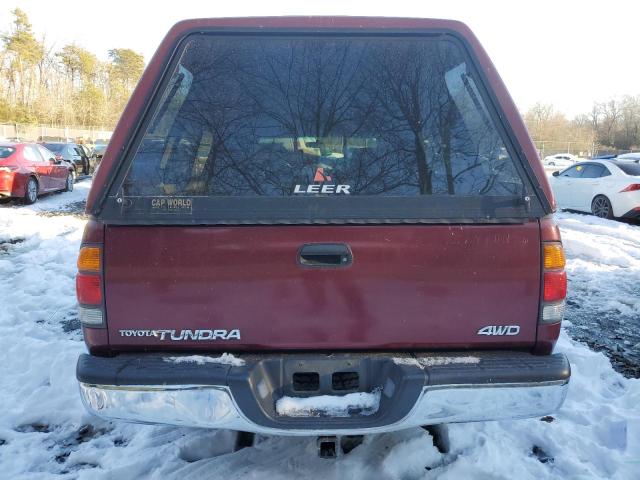 5TBBN44143S378918 - 2003 TOYOTA TUNDRA ACCESS CAB SR5 RED photo 6