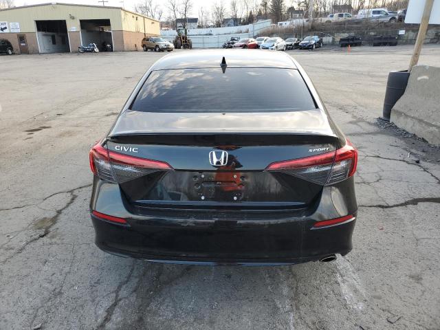 2HGFE2F54NH596874 - 2022 HONDA CIVIC SPORT BLACK photo 6