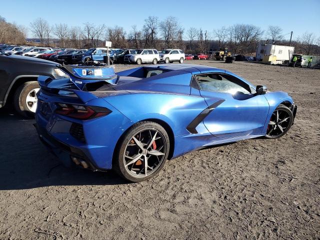 1G1YC3D48M5124611 - 2021 CHEVROLET CORVETTE STINGRAY 3LT BLUE photo 3