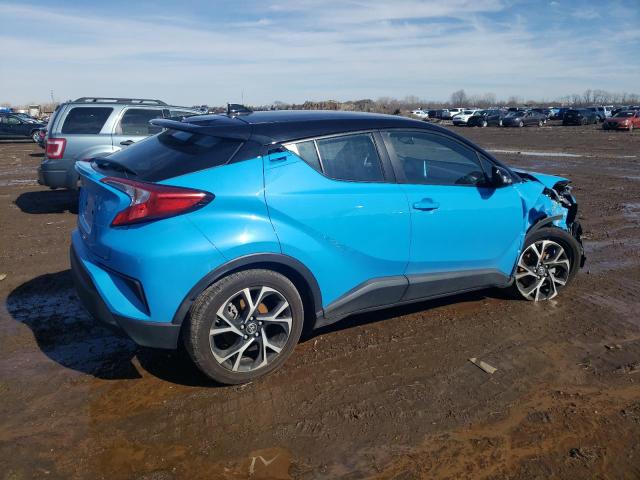 NMTKHMBX1KR085397 - 2019 TOYOTA C-HR XLE BLUE photo 3