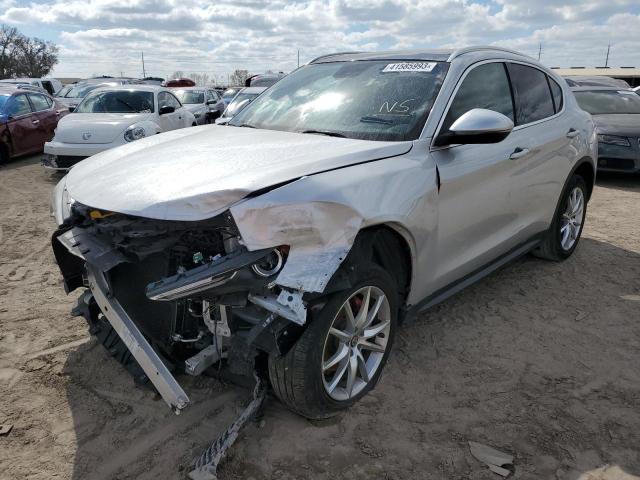 ZASFAKBN5J7B79602 - 2018 ALFA ROMEO STELVIO TI SILVER photo 1