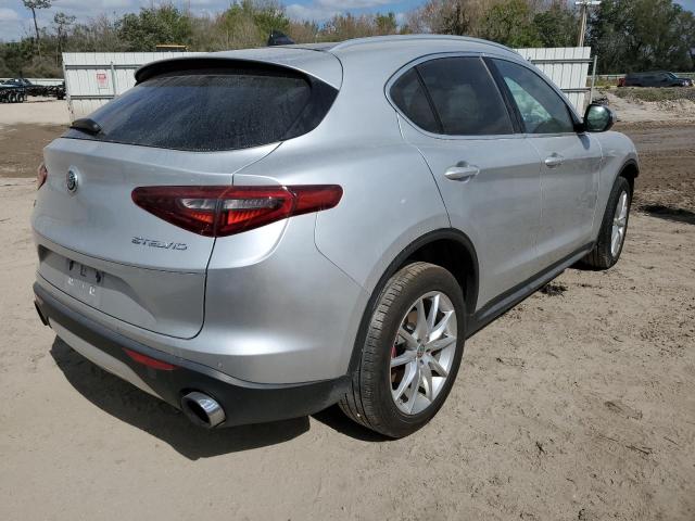 ZASFAKBN5J7B79602 - 2018 ALFA ROMEO STELVIO TI SILVER photo 3