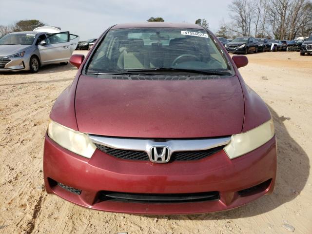 2HGFA1F56AH560829 - 2010 HONDA CIVIC LX BURGUNDY photo 5