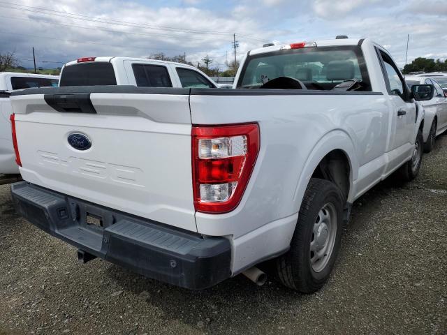 1FTMF1CB9MKE24368 - 2021 FORD F150 WHITE photo 3