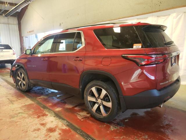 1GNEVHKW8NJ137493 - 2022 CHEVROLET TRAVERSE LT RED photo 2