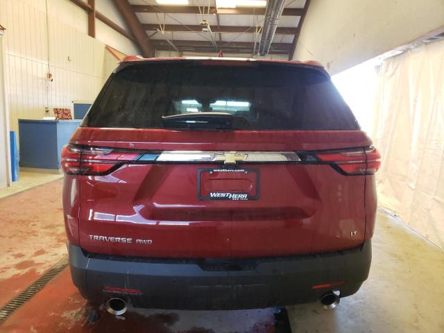 1GNEVHKW8NJ137493 - 2022 CHEVROLET TRAVERSE LT RED photo 6