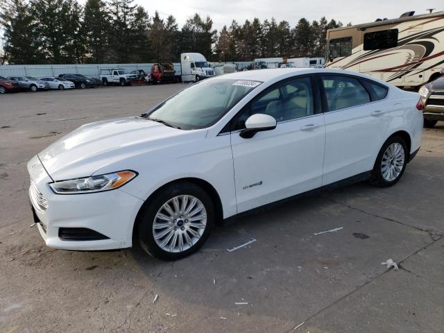 3FA6P0UU2FR247148 - 2015 FORD FUSION S HYBRID WHITE photo 1