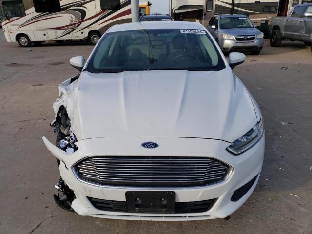 3FA6P0UU2FR247148 - 2015 FORD FUSION S HYBRID WHITE photo 5