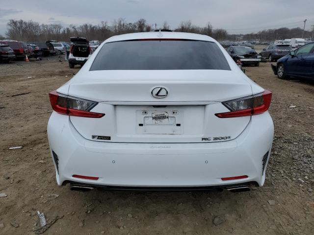 JTHHA5BC3H5007221 - 2017 LEXUS RC 200T WHITE photo 6