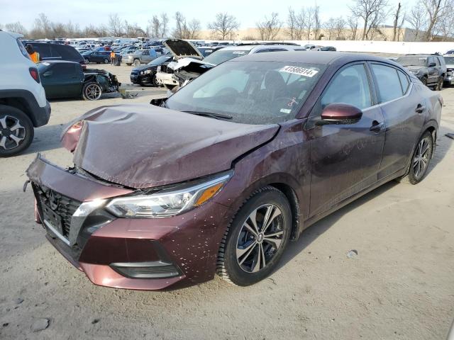 3N1AB8CV2LY283437 - 2020 NISSAN SENTRA SV BURGUNDY photo 1