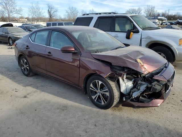 3N1AB8CV2LY283437 - 2020 NISSAN SENTRA SV BURGUNDY photo 4