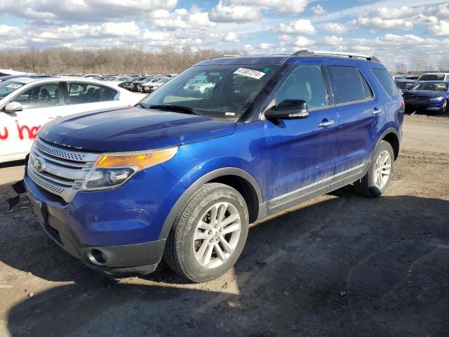 1FM5K8D89DGC26223 - 2013 FORD EXPLORER XLT BLUE photo 1