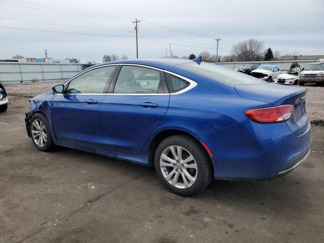 1C3CCCAB8FN661913 - 2015 CHRYSLER 200 LIMITED BLUE photo 2