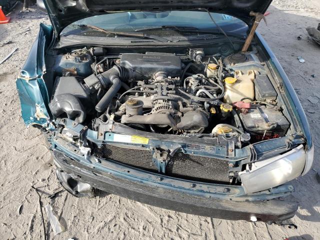 4S3BD4354W7207826 - 1998 SUBARU LEGACY L GREEN photo 11