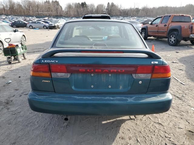 4S3BD4354W7207826 - 1998 SUBARU LEGACY L GREEN photo 6