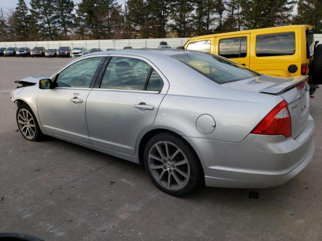 3FAHP0JA2AR117625 - 2010 FORD FUSION SEL SILVER photo 2