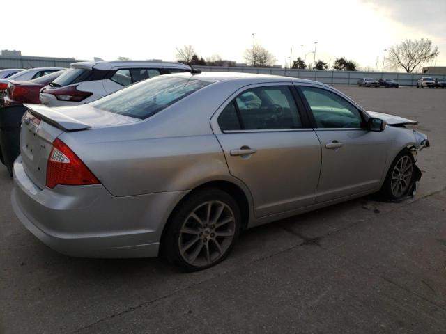 3FAHP0JA2AR117625 - 2010 FORD FUSION SEL SILVER photo 3