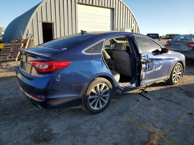 5NPE34AF8GH324155 - 2016 HYUNDAI SONATA SPORT BLUE photo 3