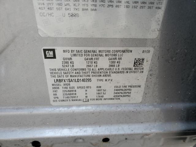 LRBFX1SA1LD140295 - 2020 BUICK ENVISION PREFERRED ნაცრისფერი ფოტო 13