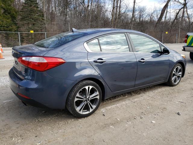 KNAFX4A81E5092292 - 2014 KIA FORTE EX GRAY photo 3