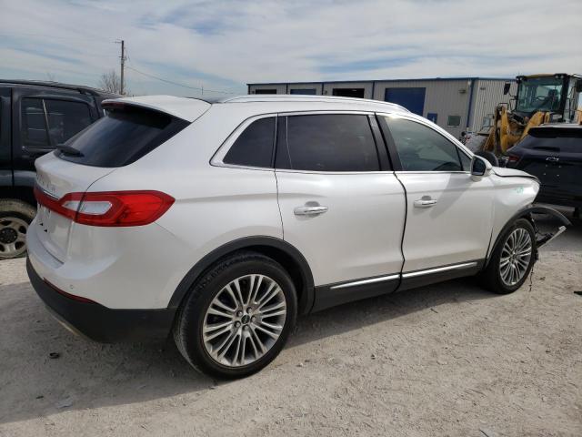 2LMPJ6LR2JBL12409 - 2018 LINCOLN MKX RESERVE WHITE photo 3