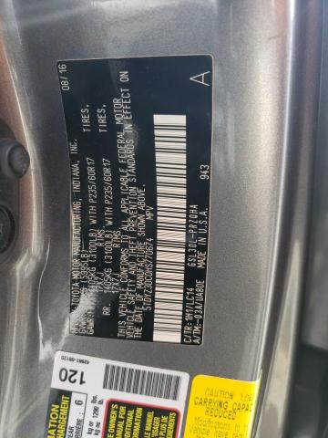 5TDYZ3DC0HS770674 - 2017 TOYOTA SIENNA XLE GRAY photo 14