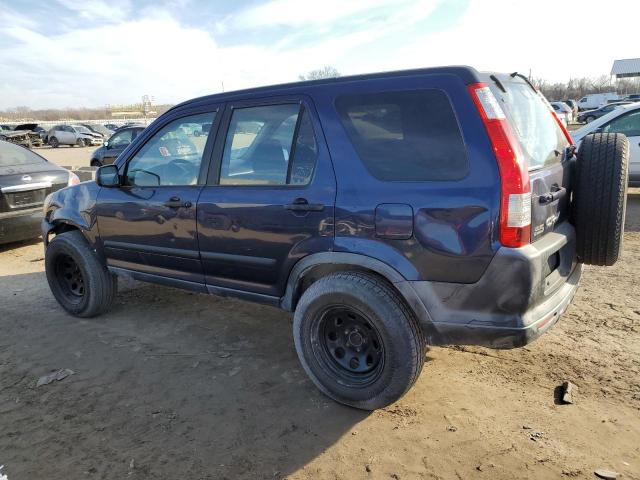 JHLRD78546C008567 - 2006 HONDA CR-V LX BLUE photo 2