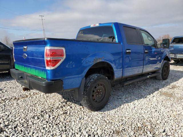 1FTFW1ET4DFB04110 - 2013 FORD F150 SUPERCREW BLUE photo 3