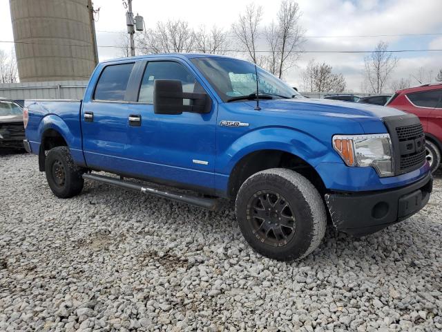 1FTFW1ET4DFB04110 - 2013 FORD F150 SUPERCREW BLUE photo 4