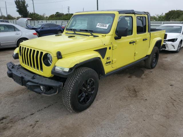 1C6HJTAG9PL512546 - 2023 JEEP GLADIATOR SPORT YELLOW photo 1