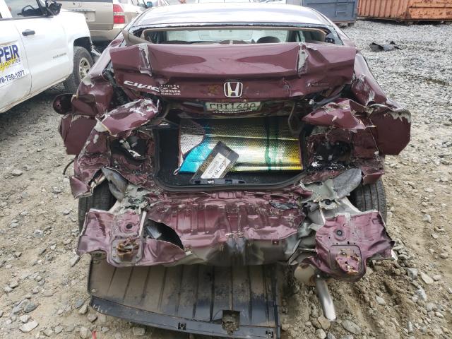 19XFB2F57DE071759 - 2013 HONDA CIVIC LX MAROON photo 9