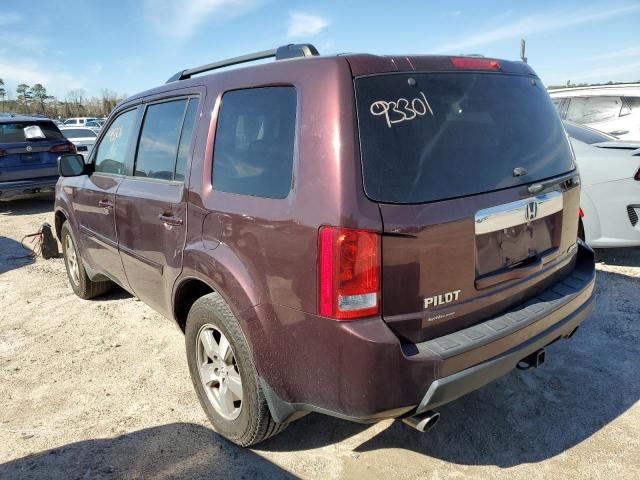 5FNYF4H43AB015157 - 2010 HONDA PILOT EX BURGUNDY photo 2