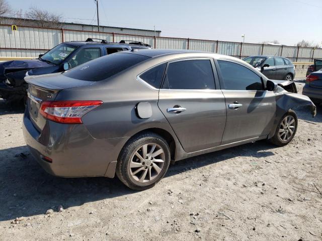 3N1AB7AP9FY277637 - 2015 NISSAN SENTRA S GRAY photo 3