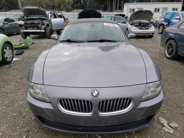 4USBU53548LX85631 - 2008 BMW Z4 3.0SI GRAY photo 5