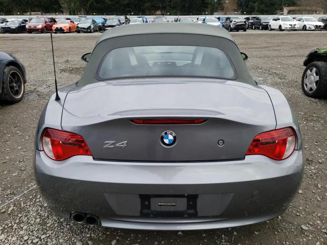 4USBU53548LX85631 - 2008 BMW Z4 3.0SI GRAY photo 6
