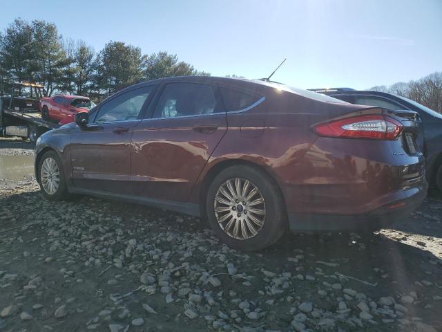 3FA6P0UU1GR348473 - 2016 FORD FUSION S HYBRID BURGUNDY photo 2