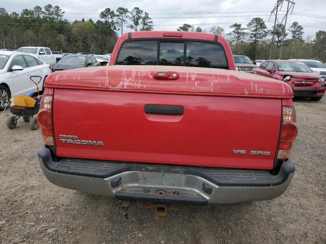 5TELU42N28Z583507 - 2008 TOYOTA TACOMA DOUBLE CAB RED photo 6