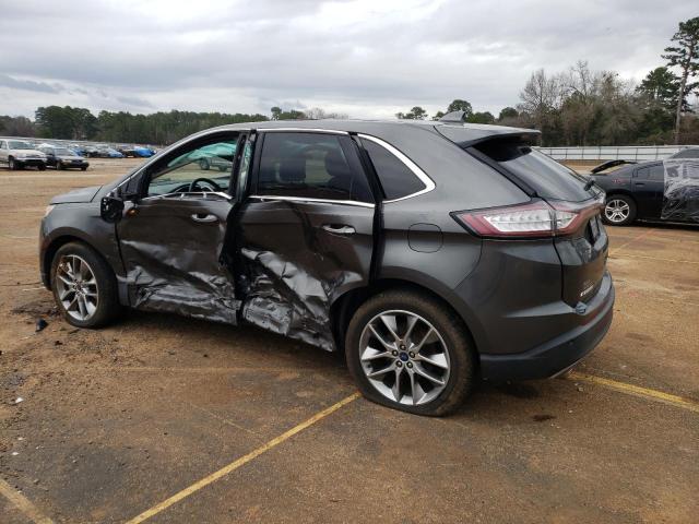 2FMTK3K87FBB73013 - 2015 FORD EDGE TITANIUM GRAY photo 2